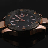 DTEK 009 Rose Gold Mens Watch Rubber